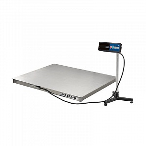 картинка Весы платформенные нержавеющие Масса-К 4D-PМ.S-12/10-500-A с интерфейсом RS